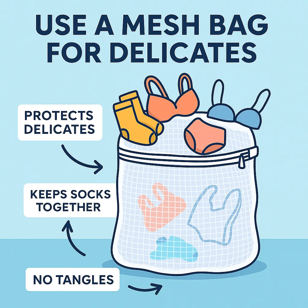 Use a Mesh Bag for Delicates: Protect Your Clothes the Easy Way
